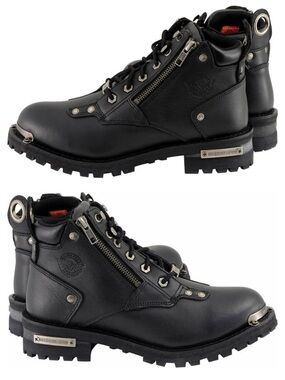 Milwaukee Leather riding boots biker ankle boots 7.5
